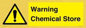 Warning Chemical Store